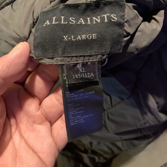 All Saints Vintage Faded Tiger Stripe Camouflage Bomber Jacket Size XL - Picture 2 of 11